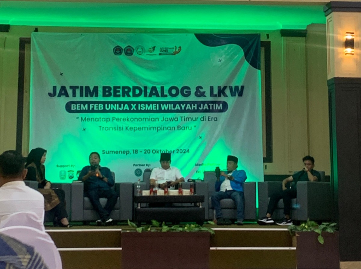 Jatim Berdialog & LKW: BEM FEB Unija Bersama ISMEI Bahas Perekonomian Jawa Timur di Era Kepemimpinan Baru