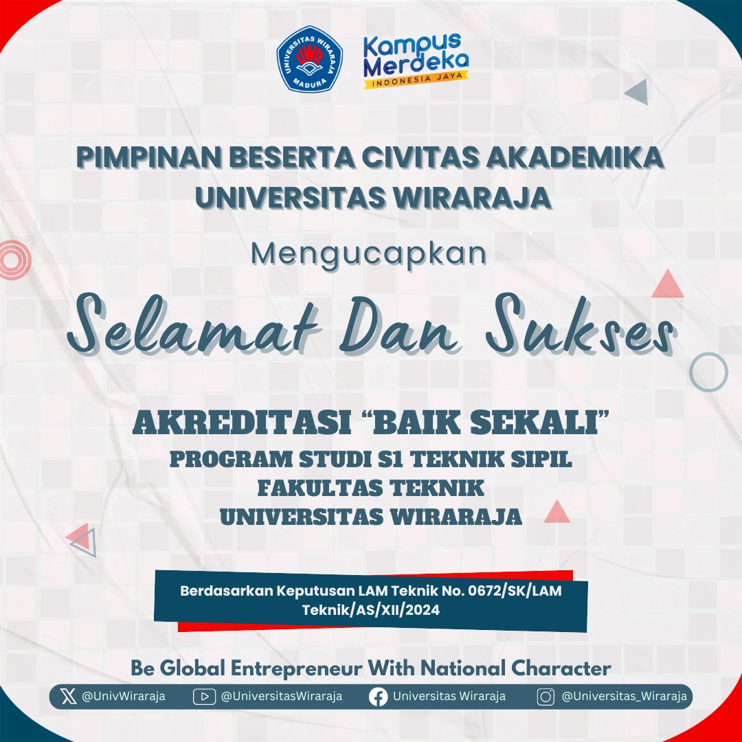 Program Studi S1 Teknik Sipil Universitas Wiraraja