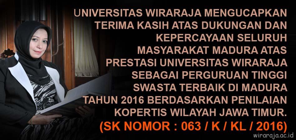 KOPERTIS: UNIJA MENJADI UNIVERSITAS SWASTA TERBAIK DI MADURA