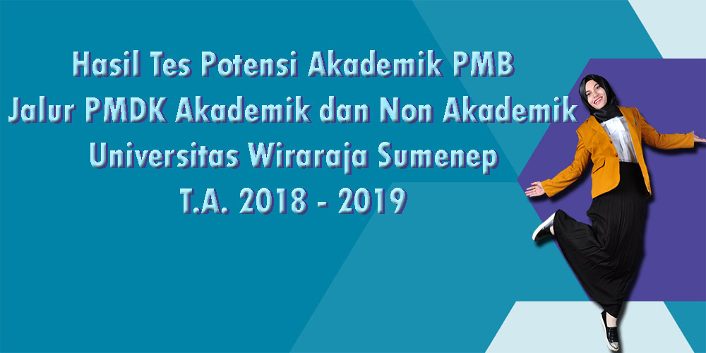 HASIL TPA PMB JALUR PMDK AKADEMIK DAN NON AKADEMIK 2018-2019