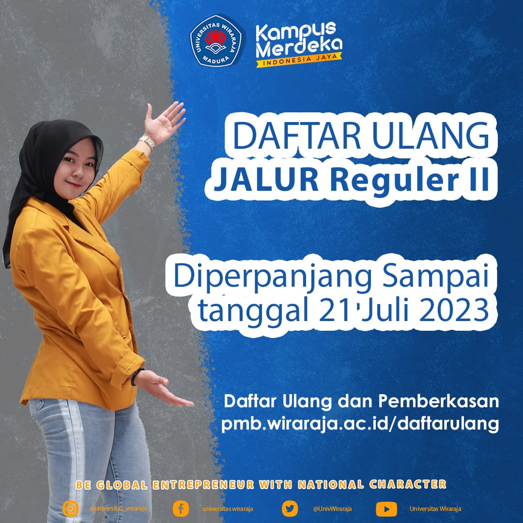 PERPANJANGAN DAFTAR ULANG REGULER II TAHUN 2023